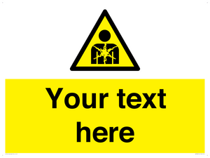 Custom Warning substance or mixture presenting a health hazard